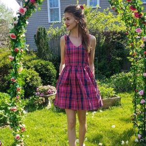 Jack Wills Plaid Party Dress Size US4/UK8